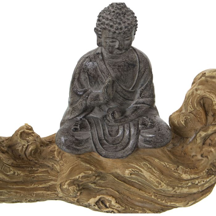 Figura Decorativa Alexandra House Living Acrílico Plástico Melamina Buda 32 x 8 x 14 cm 1