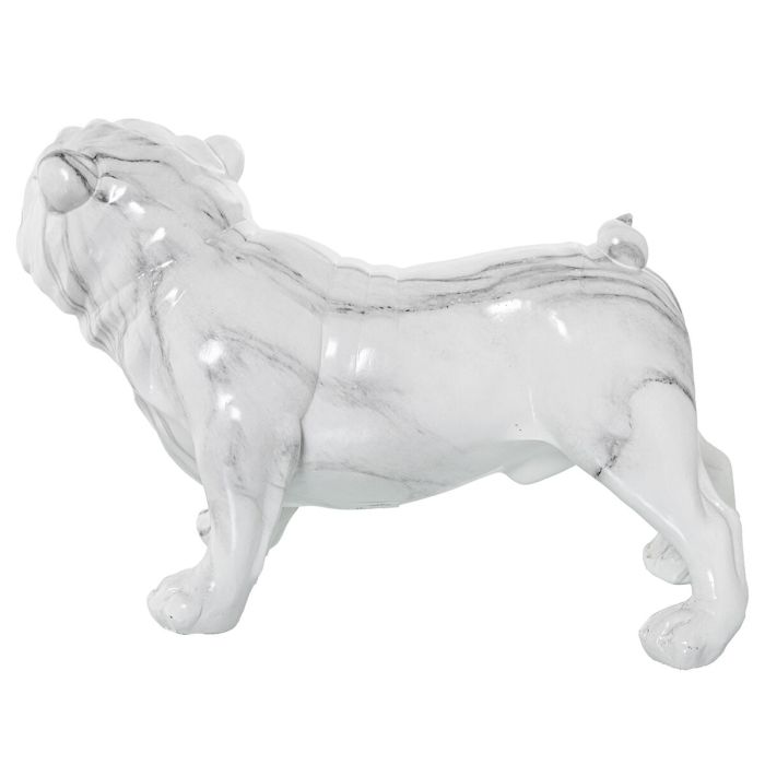 Figura Decorativa Alexandra House Living Plástico Perro 25 x 21 x 43 cm Mármol 3