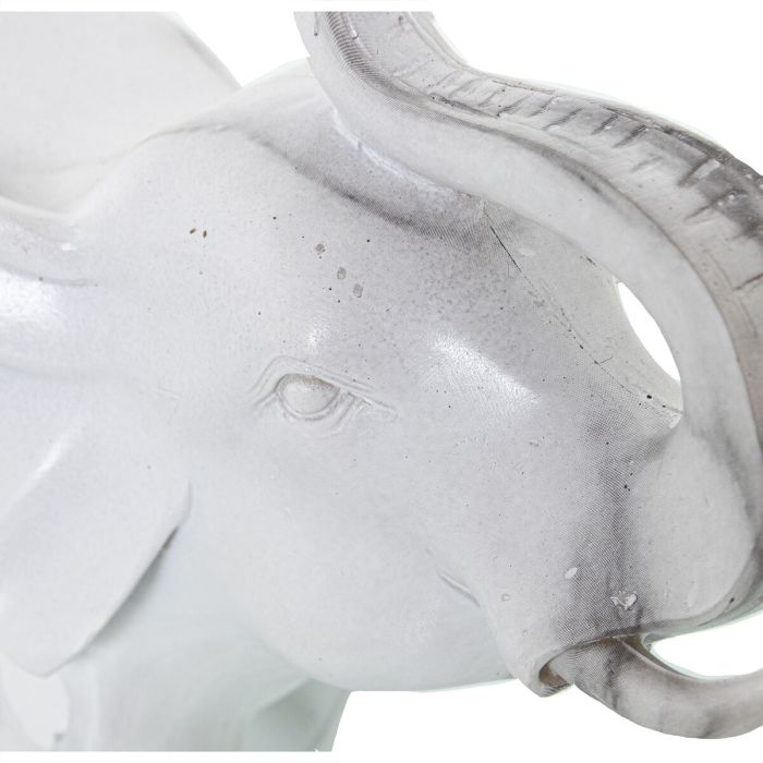 Figura Decorativa Alexandra House Living Plástico Elefante 12 x 24 x 21 cm Mármol 2