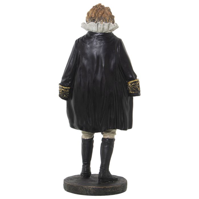 Figura Decorativa Alexandra House Living Negro Plástico León Traje 16 x 19 x 40 cm 3