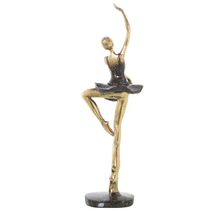 Figura Decorativa Alexandra House Living Dorado Plástico Bailarina 15 x 18 x 44 cm 2