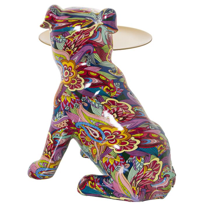 Figura Decorativa Alexandra House Living Multicolor Plástico Perro 21 x 27 x 29 cm Bandeja 1