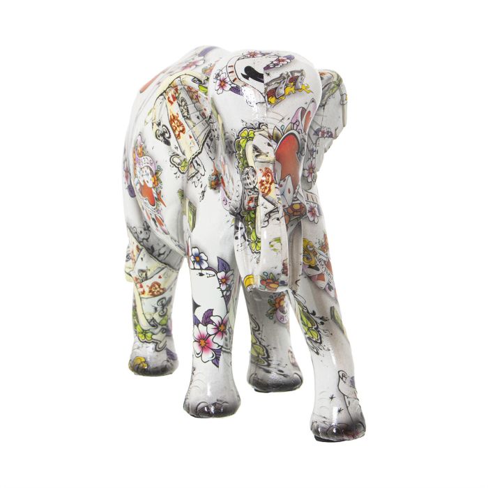 Figura Decorativa Alexandra House Living Multicolor Plástico Elefante 14 x 21 x 29 cm 2