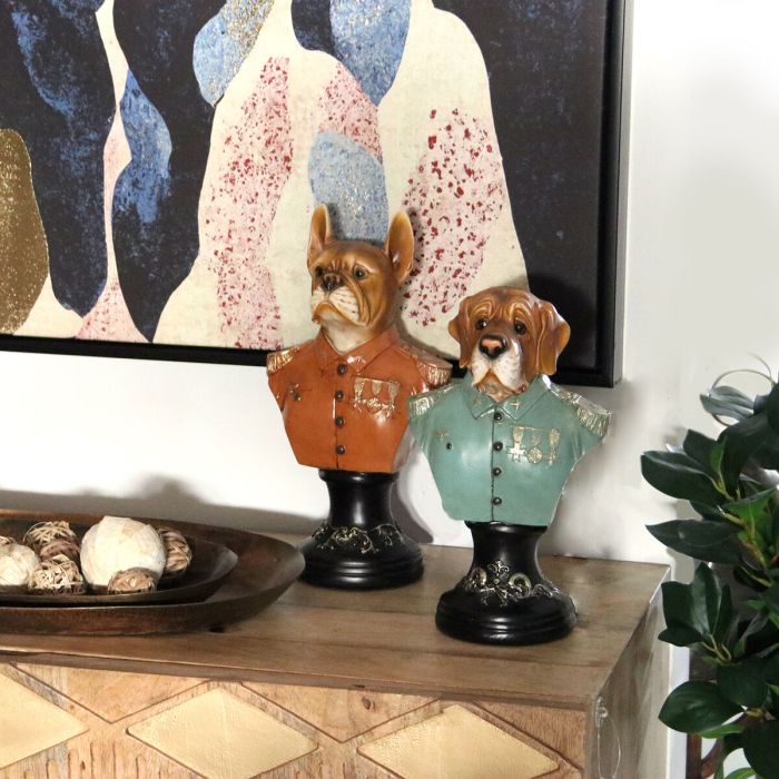 Busto Alexandra House Living Verde Plástico Perro Traje 12 x 18 x 27 cm 1 Busto Alexandra House Living Verde Plástico Perro Traje 12 x 18 x 27 cm 1