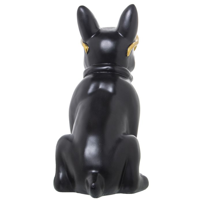 Figura Decorativa Alexandra House Living Negro Dorado Plástico Gafas Perro 19 x 27 x 26 cm 3