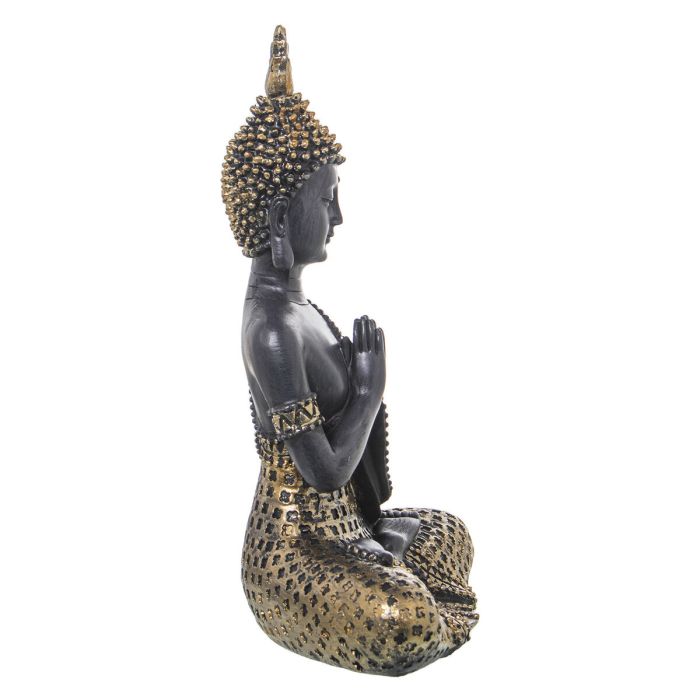 Figura Decorativa Alexandra House Living Marrón Dorado Acrílico Plástico Melamina Buda 4