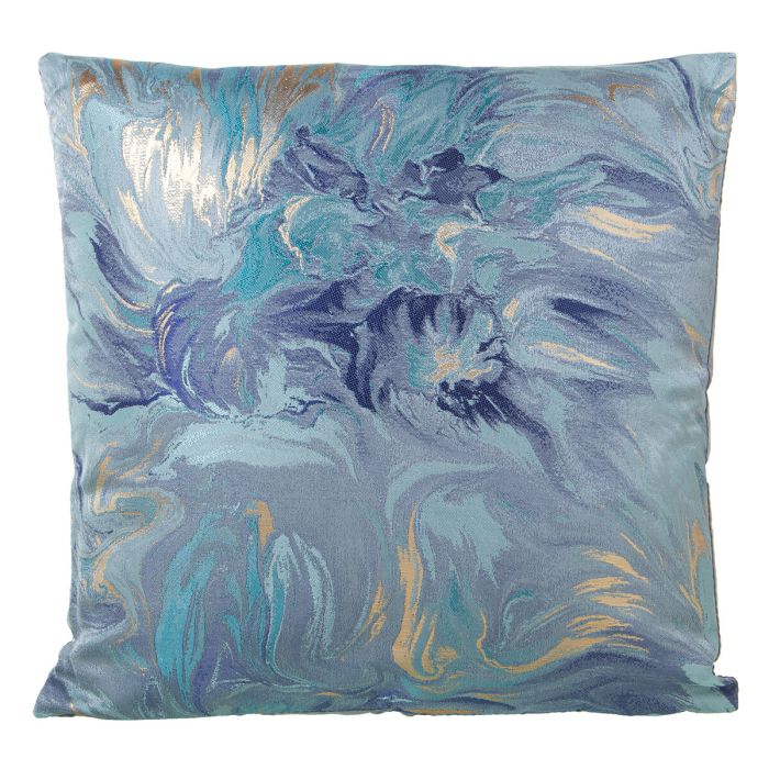 Cojín Alexandra House Living Azul Textil 43 x 43 cm