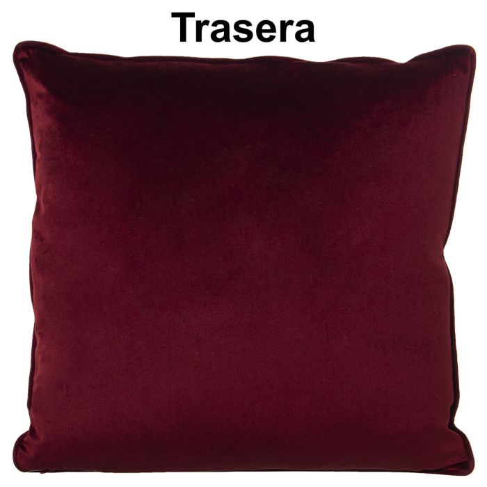 Cojín Alexandra House Living Rosa Terciopelo Textil 45 x 45 cm 2