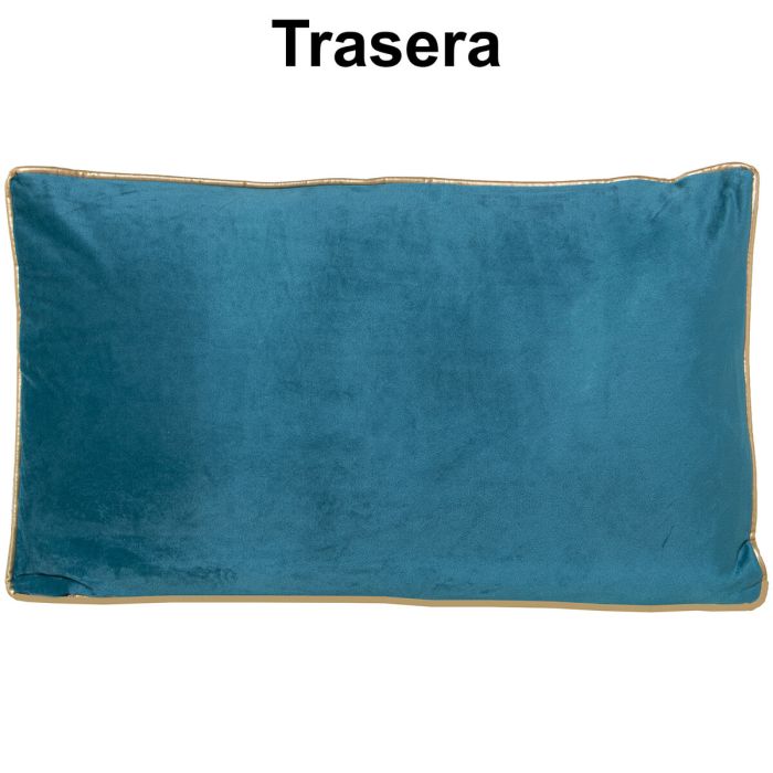 Cojín Alexandra House Living Azul Textil 50 x 30 cm 2