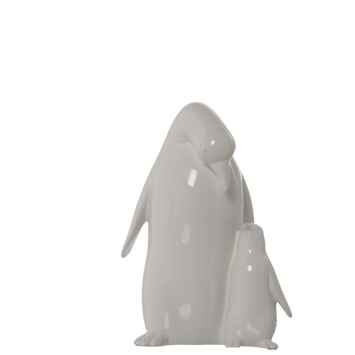 Figura Decorativa Alexandra House Living Blanco Cerámica Pingüino