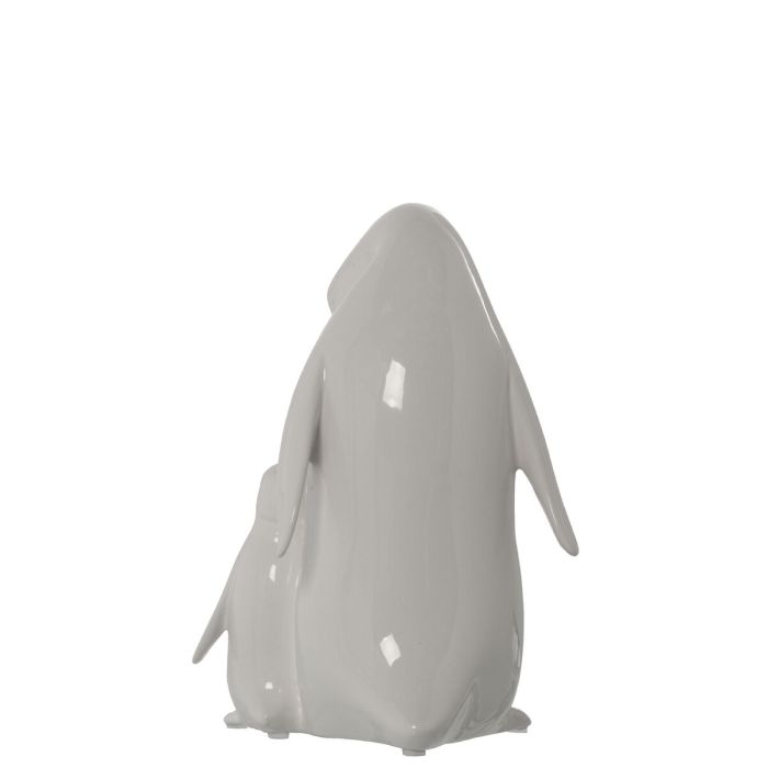 Figura Decorativa Alexandra House Living Blanco Cerámica Pingüino 3