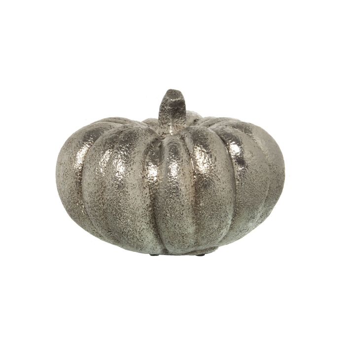 Figura Decorativa Alexandra House Living Cerámica Calabaza Plateado 23 x 23 x 16 cm 1