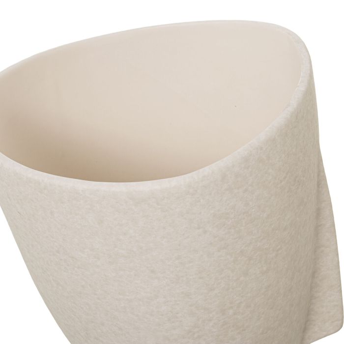 Jarrón Alexandra House Living Beige Cerámica Rostro Moteado 23 x 23 x 43 cm 3