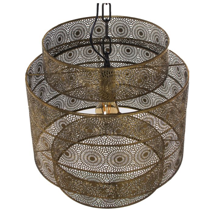 Lámpara de Techo Alexandra House Living Oro Dorado Metal 60 W 39 x 39 x 39 cm 1