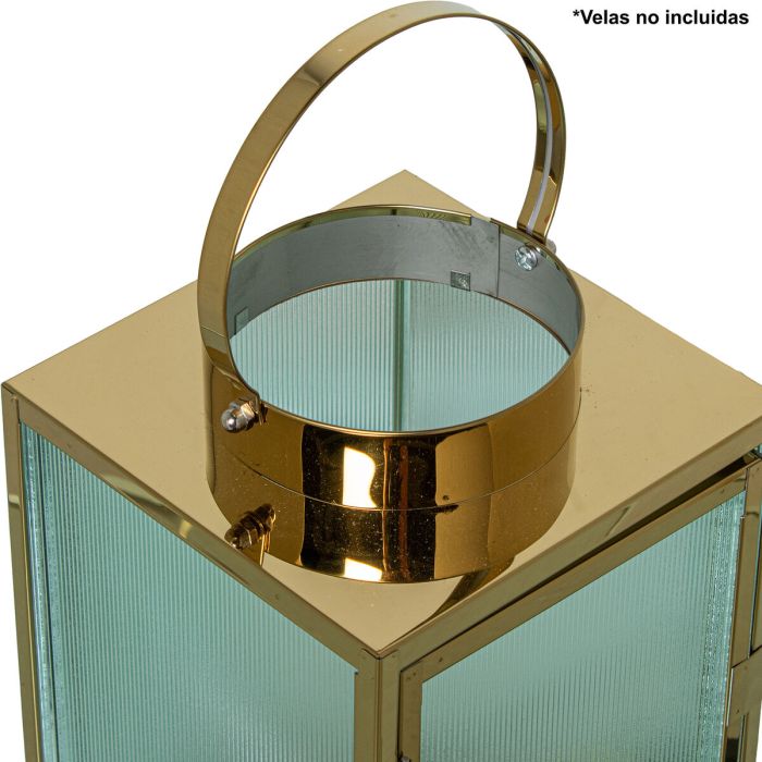 Farol Alexandra House Living Oro Acero 4