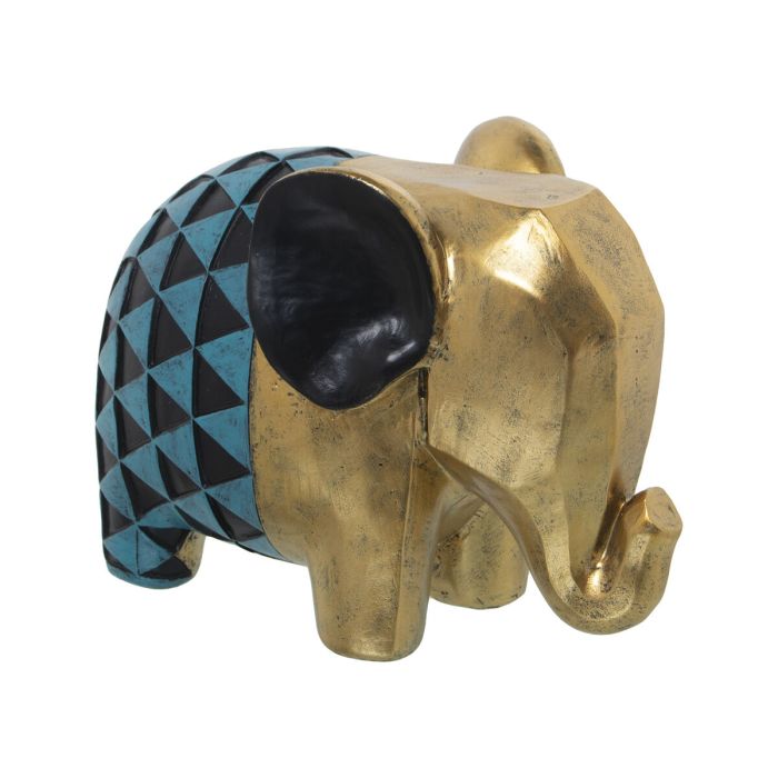 Figura Decorativa Alexandra House Living Dorado Acrílico Plástico Melamina Elefante