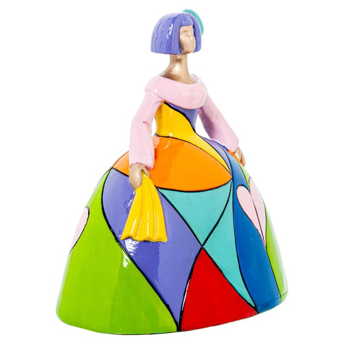 Figura Decorativa Alexandra House Living Multicolor Plástico Vestido 19 x 13 x 21 cm 2