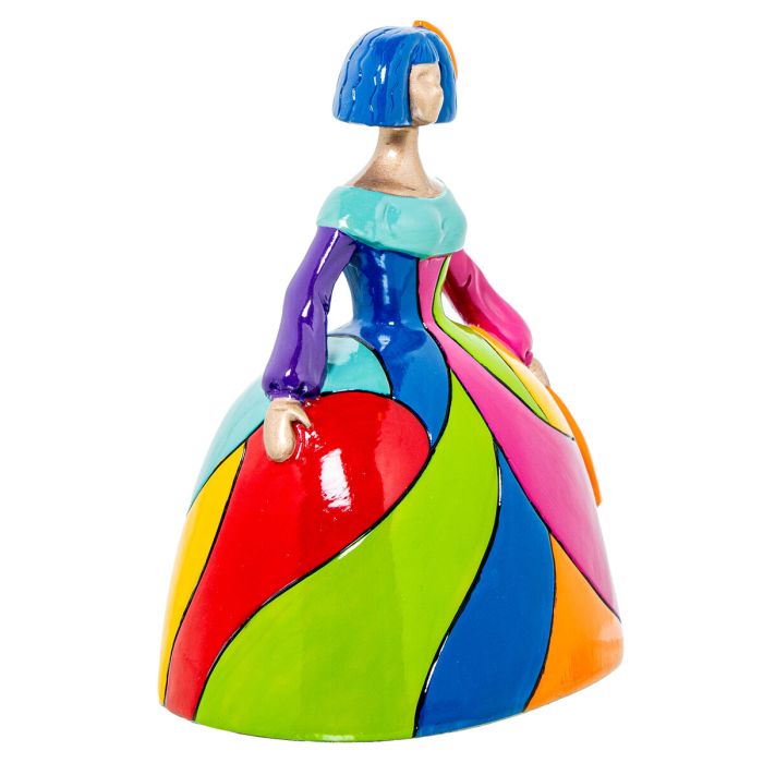 Figura Decorativa Alexandra House Living Multicolor Plástico Vestido 15 x 13 x 20 cm 2