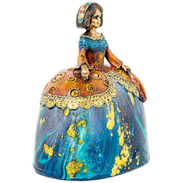 Figura Decorativa Alexandra House Living Multicolor Plástico Vestido 18 x 13 x 22 cm 2