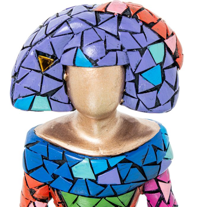Figura Decorativa Alexandra House Living Multicolor Plástico Vestido 18 x 13 x 24 cm 3