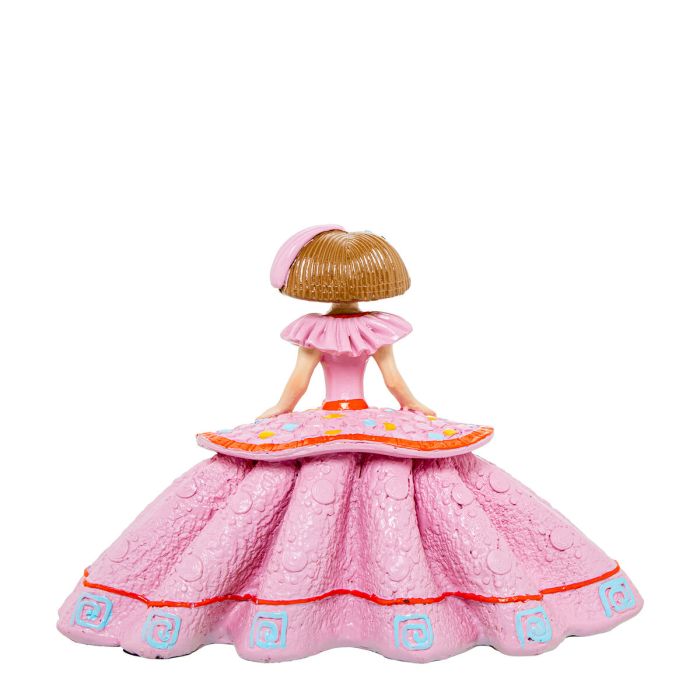 Figura Decorativa Alexandra House Living Menina Rosa Acrílico Plástico Melamina 4