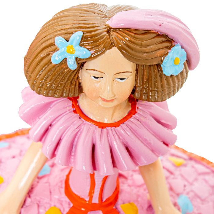 Figura Decorativa Alexandra House Living Menina Rosa Acrílico Plástico Melamina 2