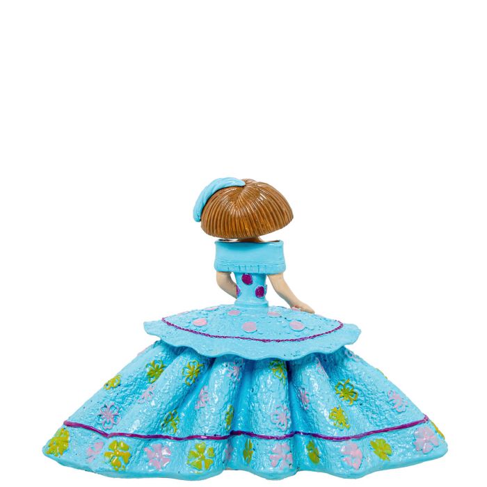 Figura Decorativa Alexandra House Living Menina Celeste Acrílico Plástico Melamina 5