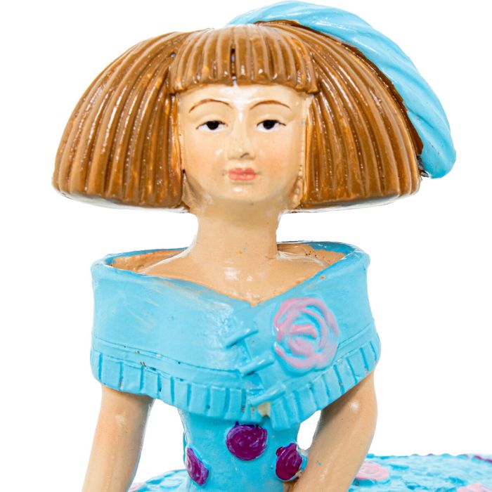 Figura Decorativa Alexandra House Living Menina Celeste Acrílico Plástico Melamina 4