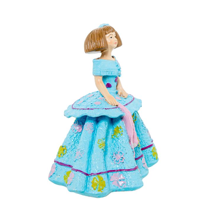 Figura Decorativa Alexandra House Living Menina Celeste Acrílico Plástico Melamina 2