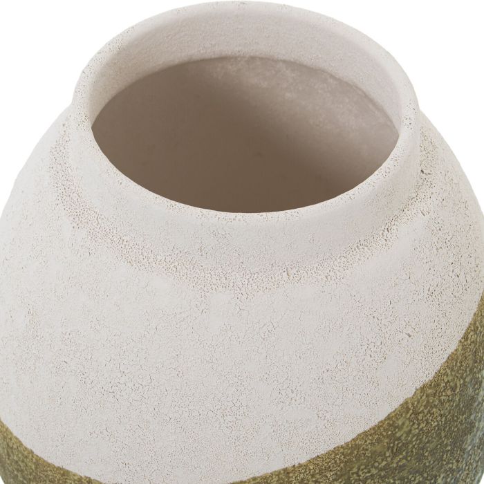 Jarrón Alexandra House Living Verde Beige Cerámica 18 x 17 x 16 cm 3