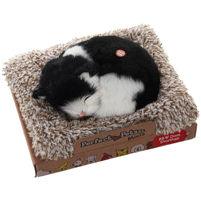 Peluche con Sonido Alexandra House Living Gris Gato 14 x 6 x 13 cm Mini