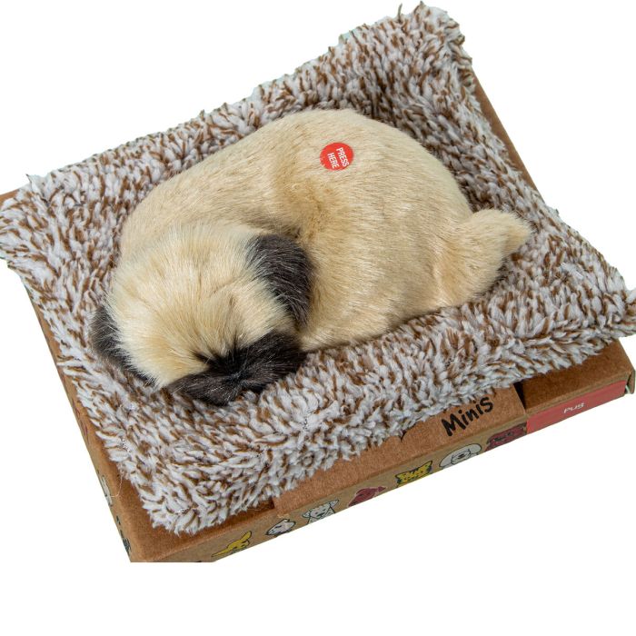 Peluche con Sonido Alexandra House Living Gris Perro 14 x 6 x 13 cm Mini 1