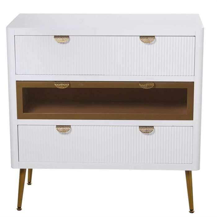 Cómoda Alexandra House Living Blanco Madera 80 x 40 x 80 cm 5