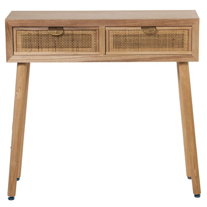 Consola Alexandra House Living Marrón Madera 80 x 78 x 25 cm 4