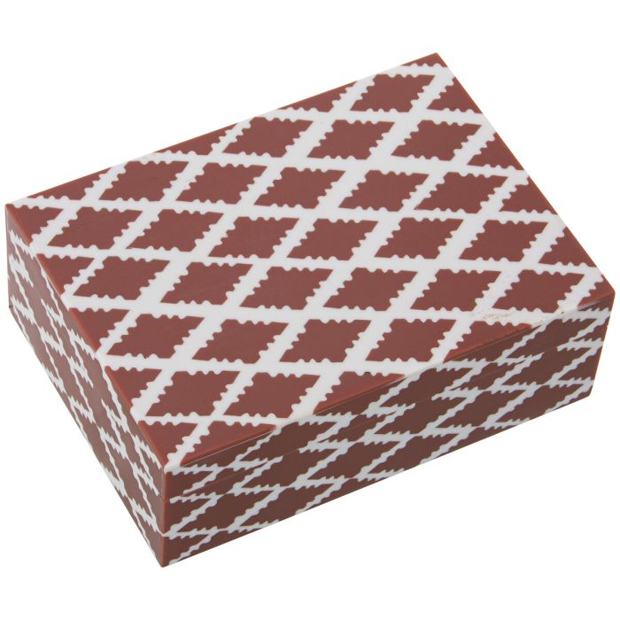 Caja-Joyero Alexandra House Living Blanco Rojo Plástico 18 x 6 x 13 cm