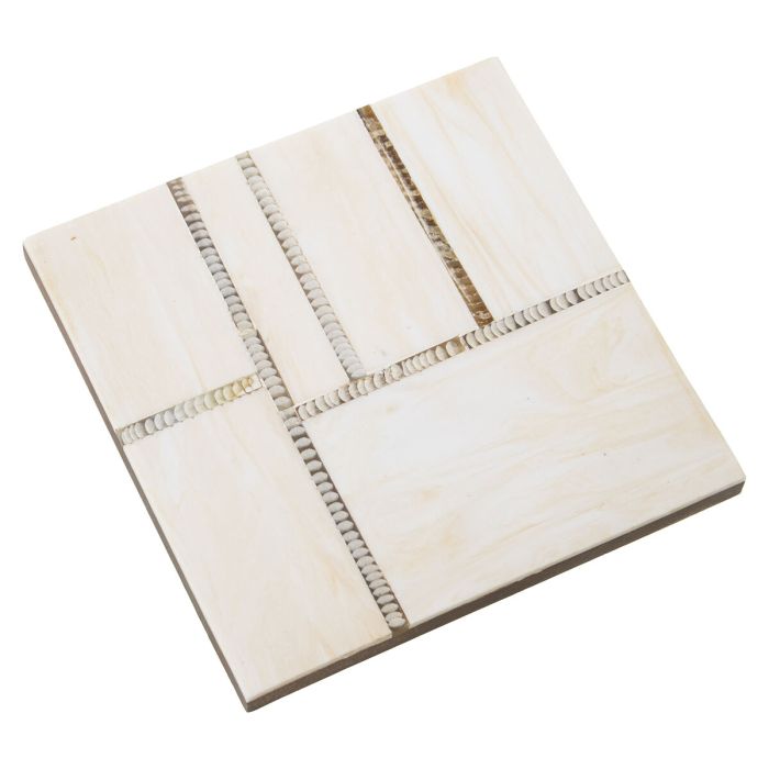 Posavasos Alexandra House Living Multicolor Madera 10 x 1 x 10 cm 4 Piezas