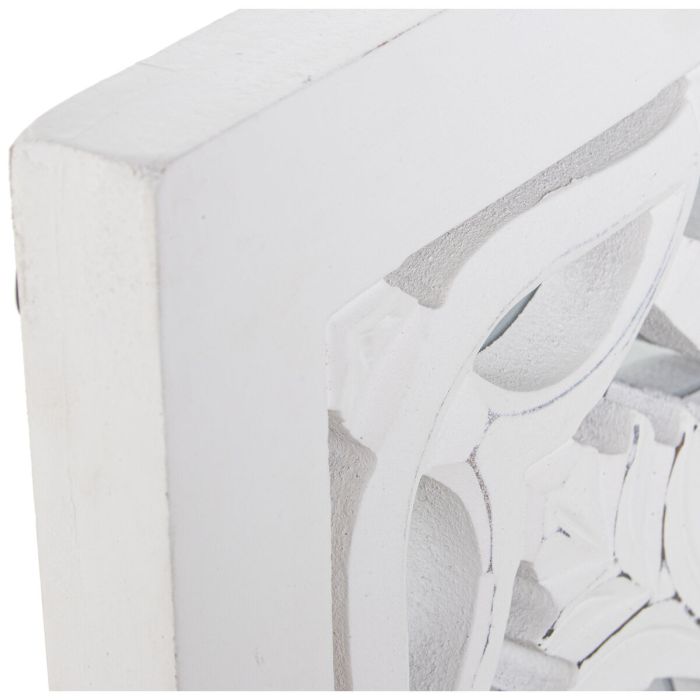 Retablo decorativo Alexandra House Living Blanco Madera 6 x 85 x 86 cm 3 Retablo decorativo Alexandra House Living Blanco Madera 6 x 85 x 86 cm 3