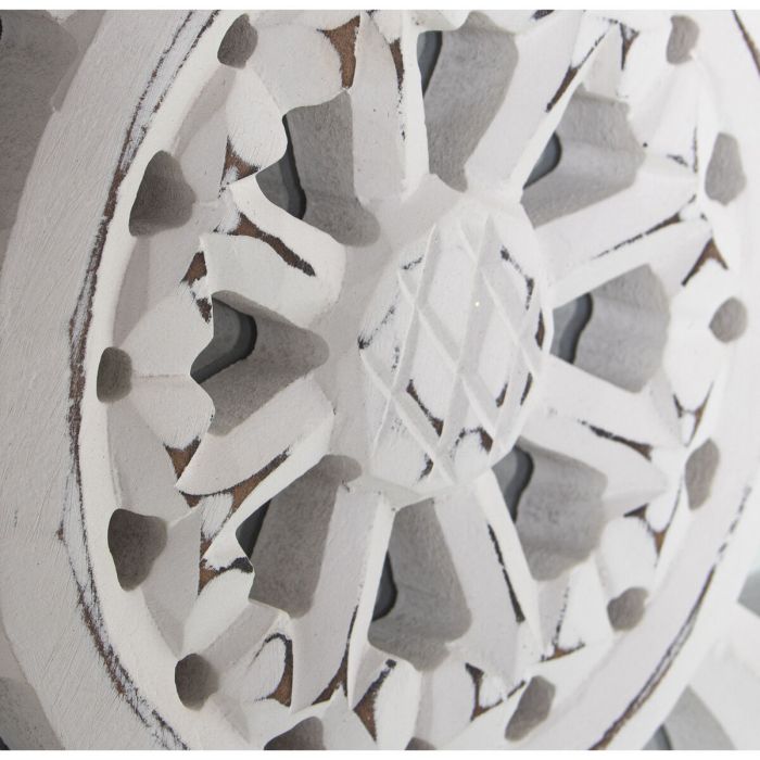 Retablo decorativo Alexandra House Living Blanco Madera 6 x 85 x 86 cm 2 Retablo decorativo Alexandra House Living Blanco Madera 6 x 85 x 86 cm 2