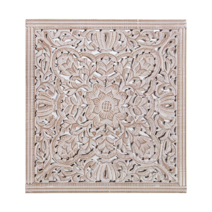 Retablo decorativo Alexandra House Living Natural Madera 5 x 58 x 58 cm