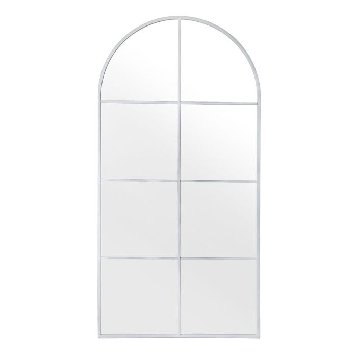 Espejo de pared Alexandra House Living Blanco Metal Rectangular 7 x 149 x 77 cm