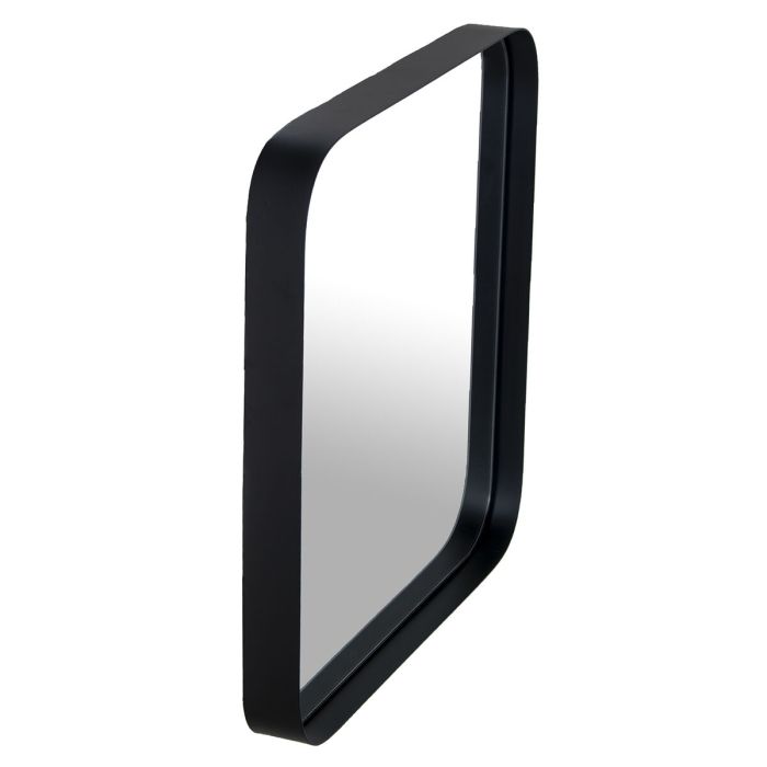 Espejo de pared Alexandra House Living Negro Metal 4 x 37 x 37 cm 4