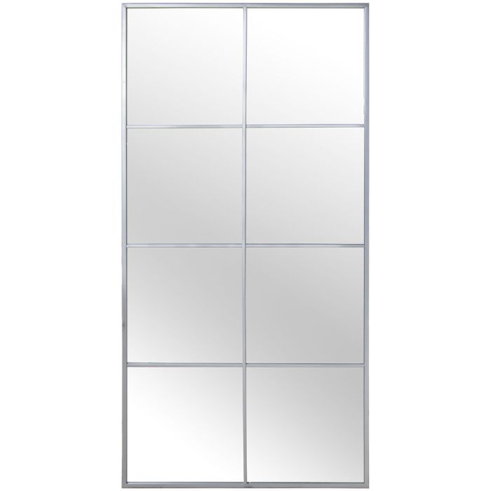 Espejo de pared Alexandra House Living Plateado Metal Ventana 6 x 149 x 77 cm