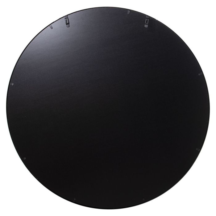 Espejo de pared Alexandra House Living Negro Metal 7 x 95 x 95 cm Redondo 2