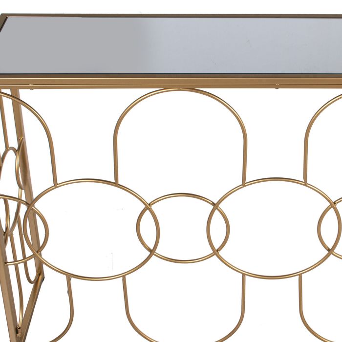 Consola Alexandra House Living Transparente Dorado Metal 120 x 80 x 28 cm 2