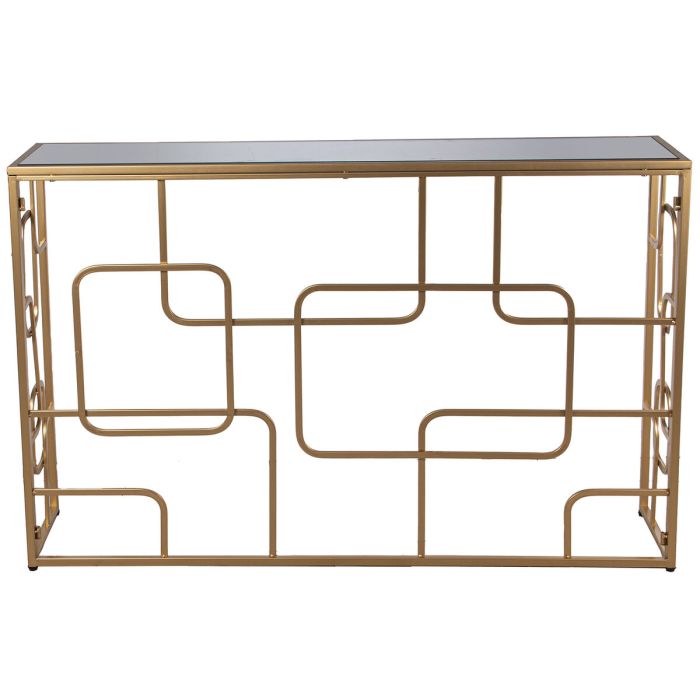 Consola Alexandra House Living Transparente Dorado Metal 120 x 80 x 28 cm 5