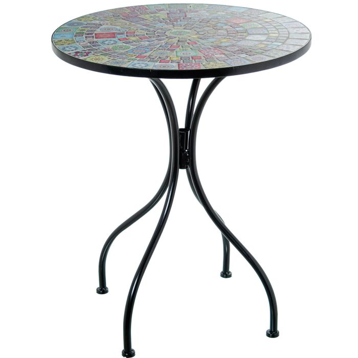 Conjunto de Mesa con 2 Sillas Alexandra House Living Multicolor 60 x 71 x 60 cm Mosaico 7