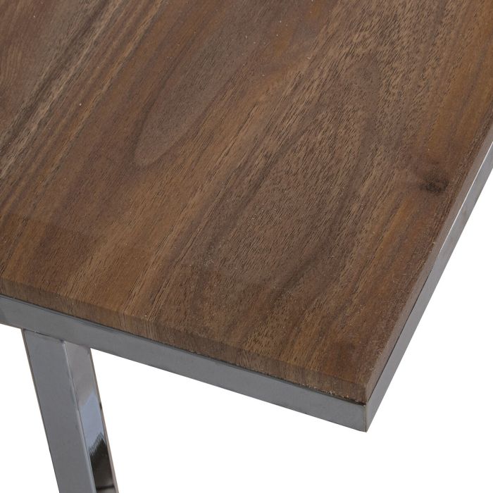 Mesa de Centro Alexandra House Living Marrón Plateado Madera 99 x 45 x 59 cm 3