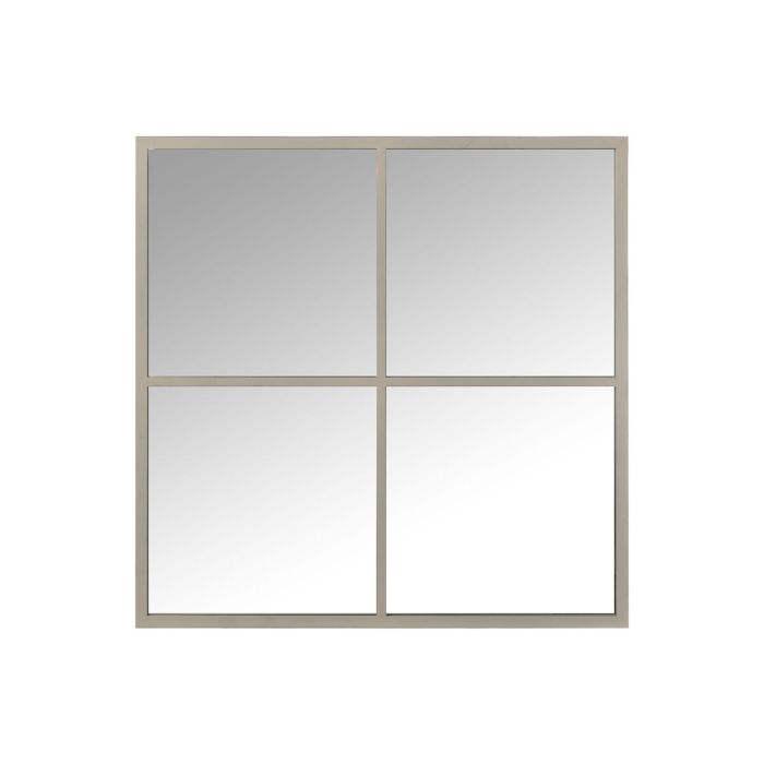 Espejo de pared Alexandra House Living Blanco Metal Ventana 8 x 79 x 81 cm