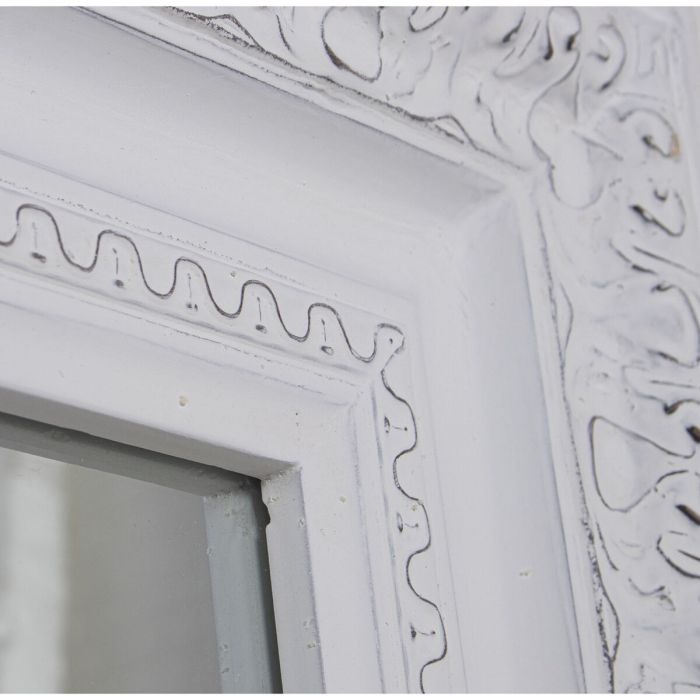Espejo de pared Alexandra House Living Blanco Madera Desgastado 8 x 87 x 150 cm 1