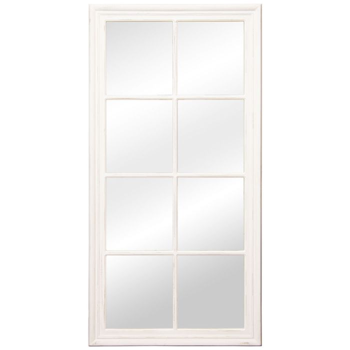 Espejo de pared Alexandra House Living Blanco Madera Rectangular 5 x 78 x 150 cm